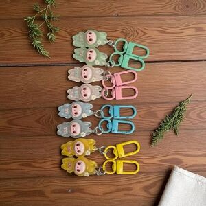 Colorful Animal Keychain Set for Kids